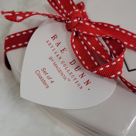 Rae Dunn Love Set of 4 Coasters - Picture 2 of 3